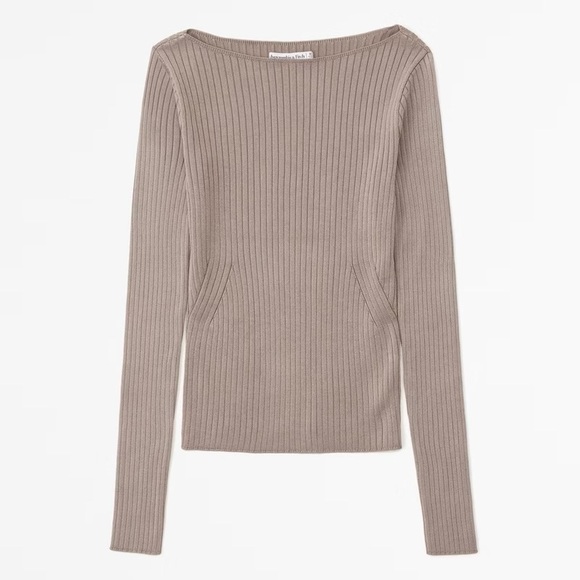 Abercrombie & Fitch Tops - Abercrombie & Fitch Glossy Slash Sweater Top